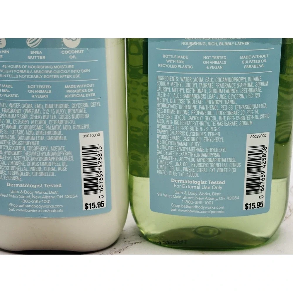 Bath & Body Works Saltwater Breeze 3pc Set Fragrance Mist Lotion Body Wash